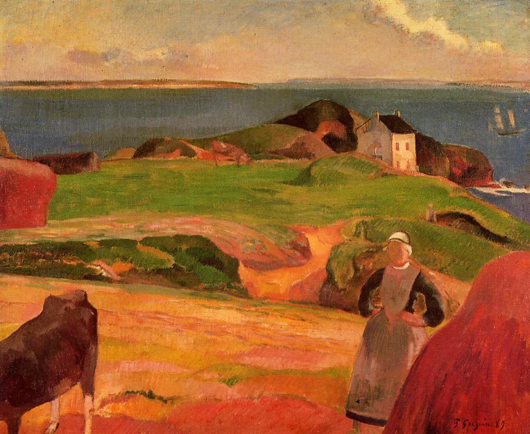 Landscape at Le Pouldu, the isolated house 1889